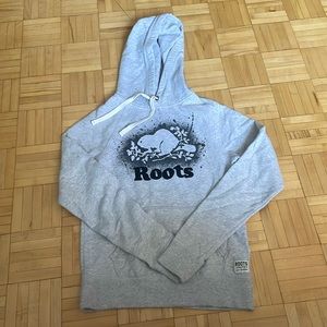 roots paint splatter hoodie
